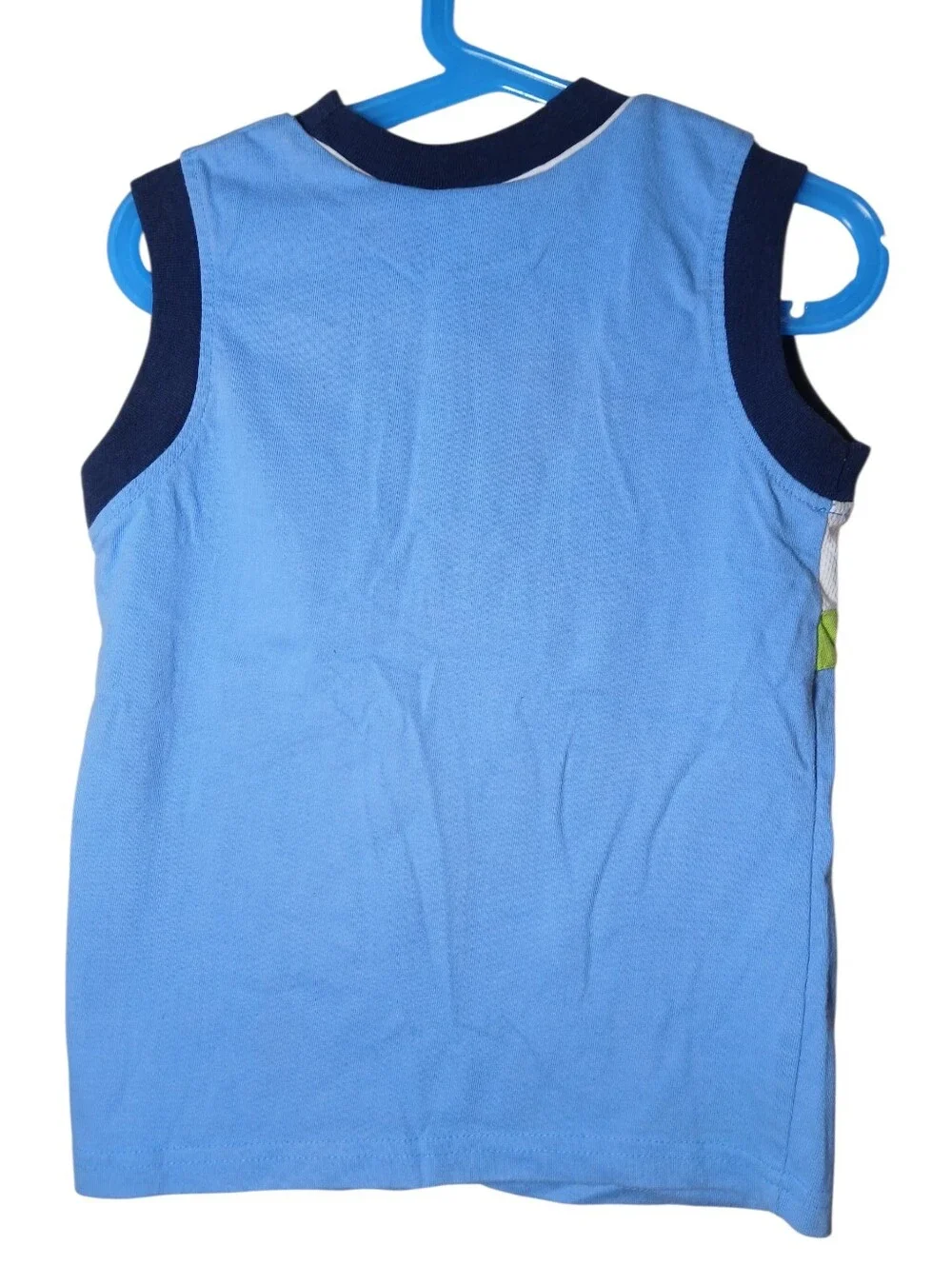 Vintage Scooby-Doo Blue Boys Embroidered Tank Top Shirt Size 6